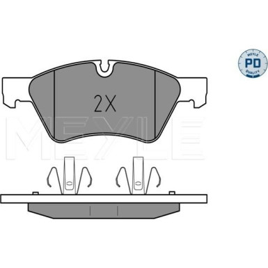025 239 2221/PD Bremsbelagsatz, Scheibenbremse MEYLE-PD: Advanced performance and design.