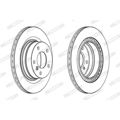 Ferodo | Bremsscheibe | DDF1549C