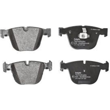 Delphi Bremsbelagsatz, Scheibenbremse LP1793