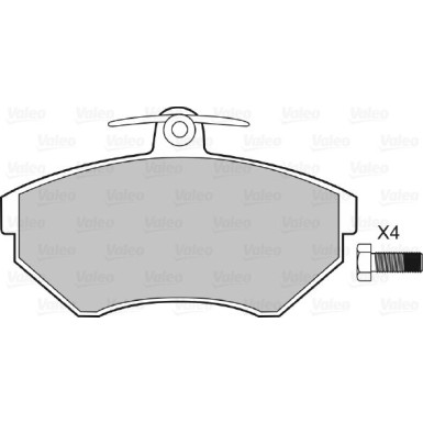598330 Bremsbelagsatz, Scheibenbremse
