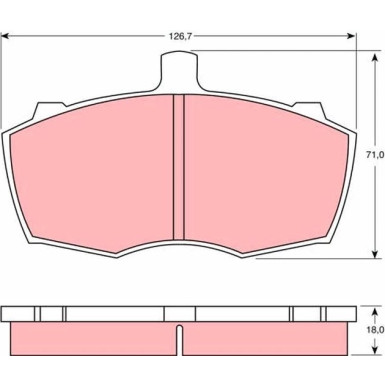 GDB760 Bremsbelagsatz, Scheibenbremse GDB760 Bremsbelagsatz, Scheibenbremse