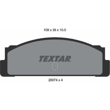 2007404 Bremsbelagsatz, Scheibenbremse