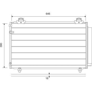814211 Kondensator, Klimaanlage