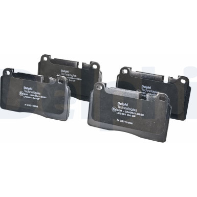 Delphi | Bremsbelagsatz, Scheibenbremse | LP2491 Delphi | Bremsbelagsatz, Scheibenbremse | LP2491