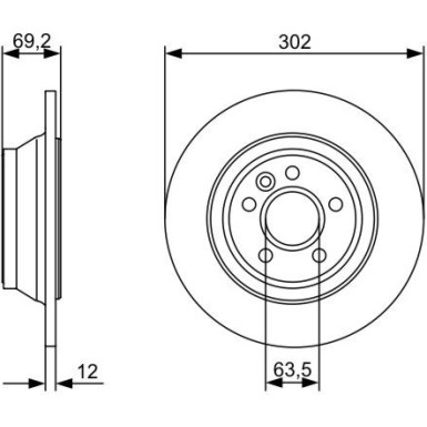 0 986 479 396 Bremsscheibe 0 986 479 396 Bremsscheibe
