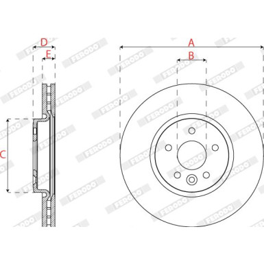 Ferodo | Bremsscheibe | DDF2794C Ferodo | Bremsscheibe | DDF2794C