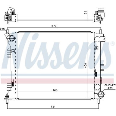 675007 Kühler, Motorkühlung 675007 Kühler, Motorkühlung