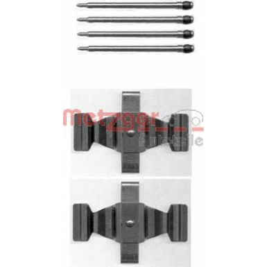 109-1643 Zubehörsatz, Scheibenbremsbelag