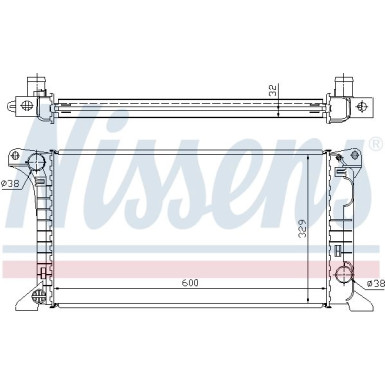 Nissens | Kühler, Motorkühlung | 62369A