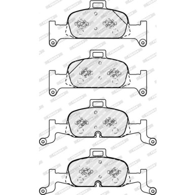 FDB4616 Bremsbelagsatz, Scheibenbremse PREMIER FUSE+ Technology