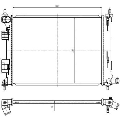 550010 Kühler, Motorkühlung 550010 Kühler, Motorkühlung