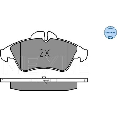 025 215 7620 Bremsbelagsatz, Scheibenbremse MEYLE-ORIGINAL: True to OE.