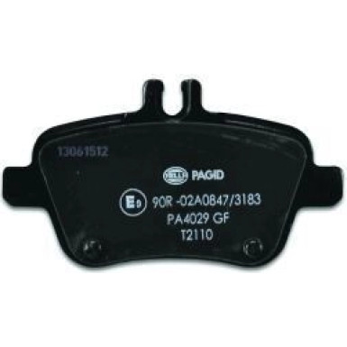 Hella Pagid | Bremsbelagsatz, Scheibenbremse | 8DB 355 019-641
