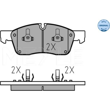 025 251 9021 Bremsbelagsatz, Scheibenbremse MEYLE-ORIGINAL: True to OE.