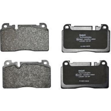Delphi Bremsbelagsatz, Scheibenbremse LP2491 Delphi Bremsbelagsatz, Scheibenbremse LP2491