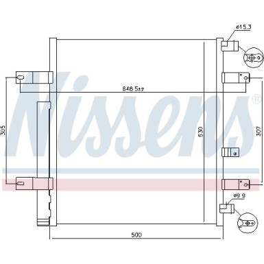 Nissens | Kondensator, Klimaanlage | 940094