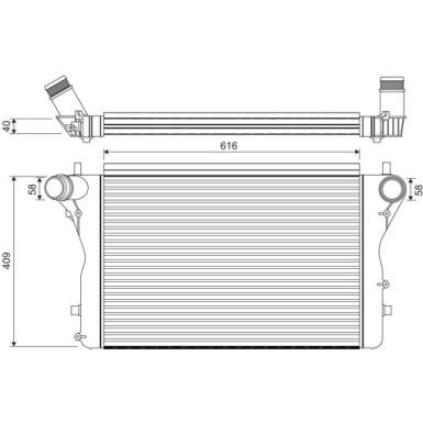 818391 Ladeluftkühler 818391 Ladeluftkühler