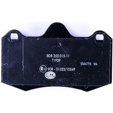 Hella | Bremsbelagsatz, Scheibenbremse | 8DB 355 015-111