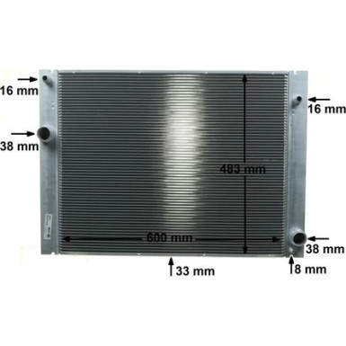 CR 1682 000P Kühler, Motorkühlung BEHR *** PREMIUM LINE ***