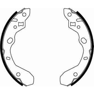 GS8661 Bremsbackensatz