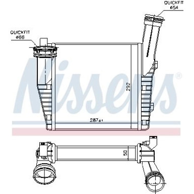 96611 Ladeluftkühler ** FIRST FIT **