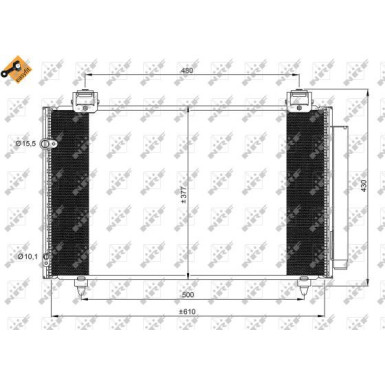35861 Kondensator, Klimaanlage EASY FIT