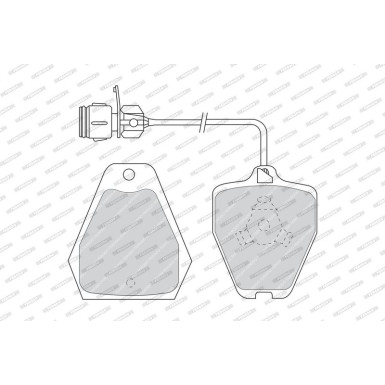 Ferodo | Bremsbelagsatz, Scheibenbremse | FDB985