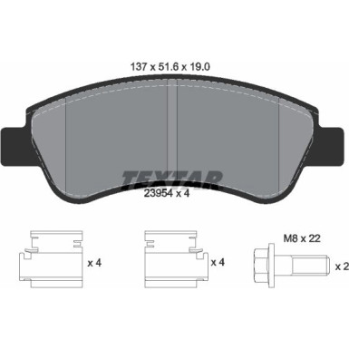 2395401 Bremsbelagsatz, Scheibenbremse Q+