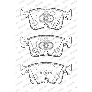 Ferodo | Bremsbelagsatz, Scheibenbremse | FDB5349
