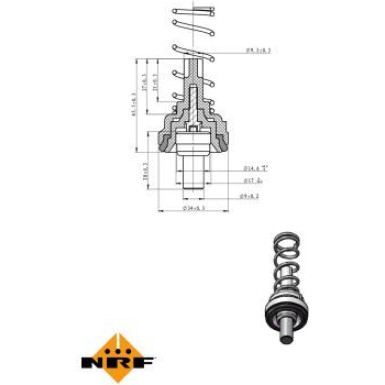 NRF | Thermostat, Kühlmittel | 725204