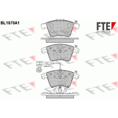 9010450 Bremsbelagsatz, Scheibenbremse