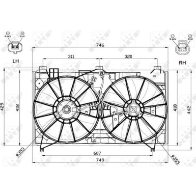 47580 Lüfter, Motorkühlung 47580 Lüfter, Motorkühlung