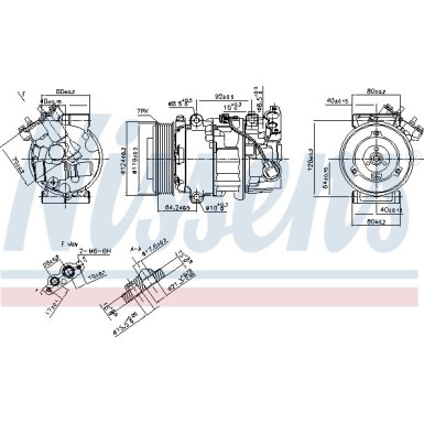 Nissens | Kompressor, Klimaanlage | 890299