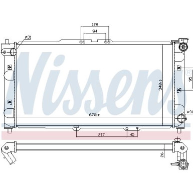 Nissens | Kühler, Motorkühlung | 62382A