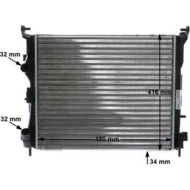 Mahle | Kühler, Motorkühlung | CR 947 000S