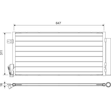 814377 Kondensator, Klimaanlage