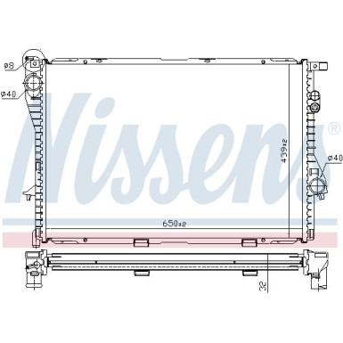 Nissens | Kühler, Motorkühlung | 60603A