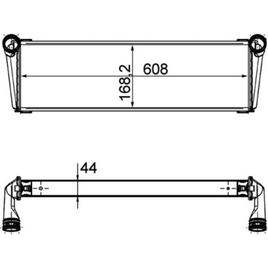 CR 1195 000P Kühler, Motorkühlung BEHR *** PREMIUM LINE ***