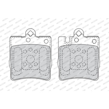 FDB1322 Bremsbelagsatz, Scheibenbremse PREMIER ECO FRICTION