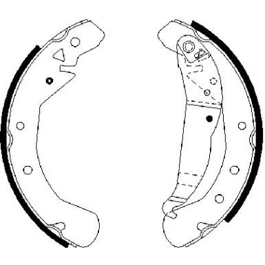 0 986 487 658 Bremsbackensatz