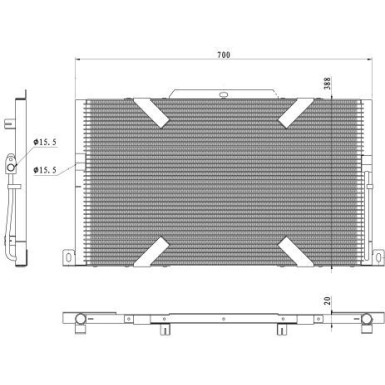 350489 Kondensator, Klimaanlage EASY FIT 350489 Kondensator, Klimaanlage EASY FIT