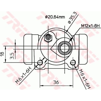 BWF167 Radbremszylinder