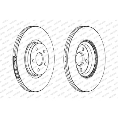 Ferodo Bremsscheibe PREMIER DDF1649C-1
