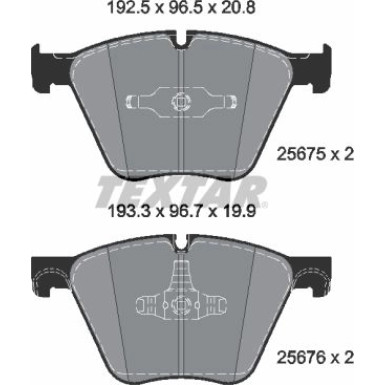 Textar Bremsbelagsatz, Scheibenbremse Q+ 2567501
