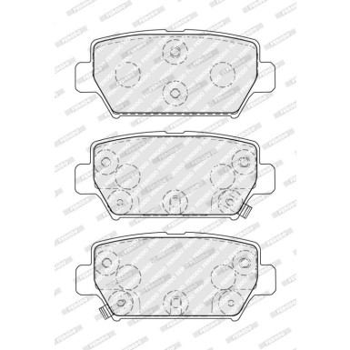 Ferodo | Bremsbelagsatz, Scheibenbremse | FDB5406