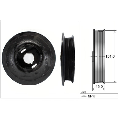 544 0072 10 Riemenscheibe, Kurbelwelle