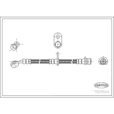 Corteco | Bremsschlauch | 19035069