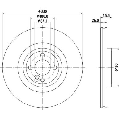 Hella | Bremsscheibe | 8DD 355 122-731