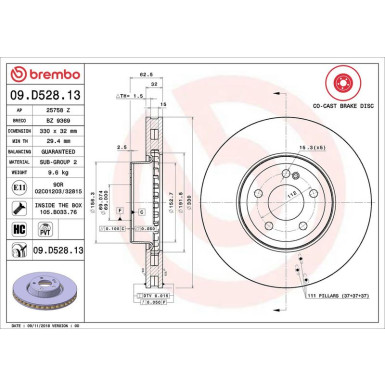 Brembo | Bremsscheibe | 09.D528.13