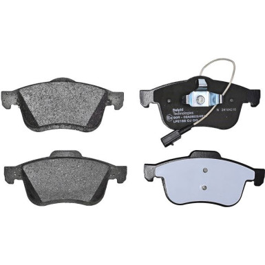 Delphi | Bremsbelagsatz, Scheibenbremse | LP2168